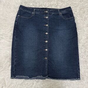 Venezia Blue Skirt Knee-Length Casual
